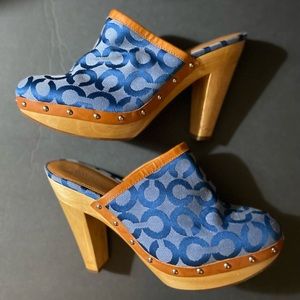 Coach cloth clogs